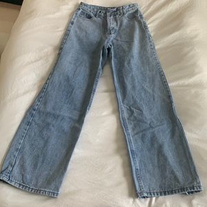 SHEIN high waisted straight cut jeans